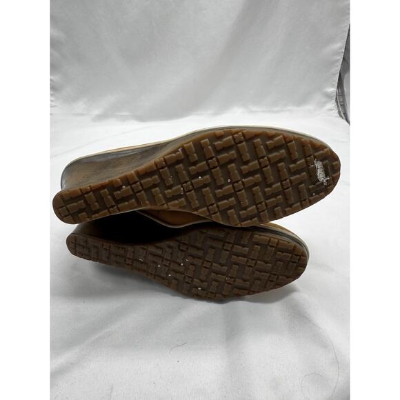 Timberland Wedge Boots Womens Tan Suede Zipper 2.5" Heel Pull On Shoe Sz US 8.5 - Picture 10 of 10